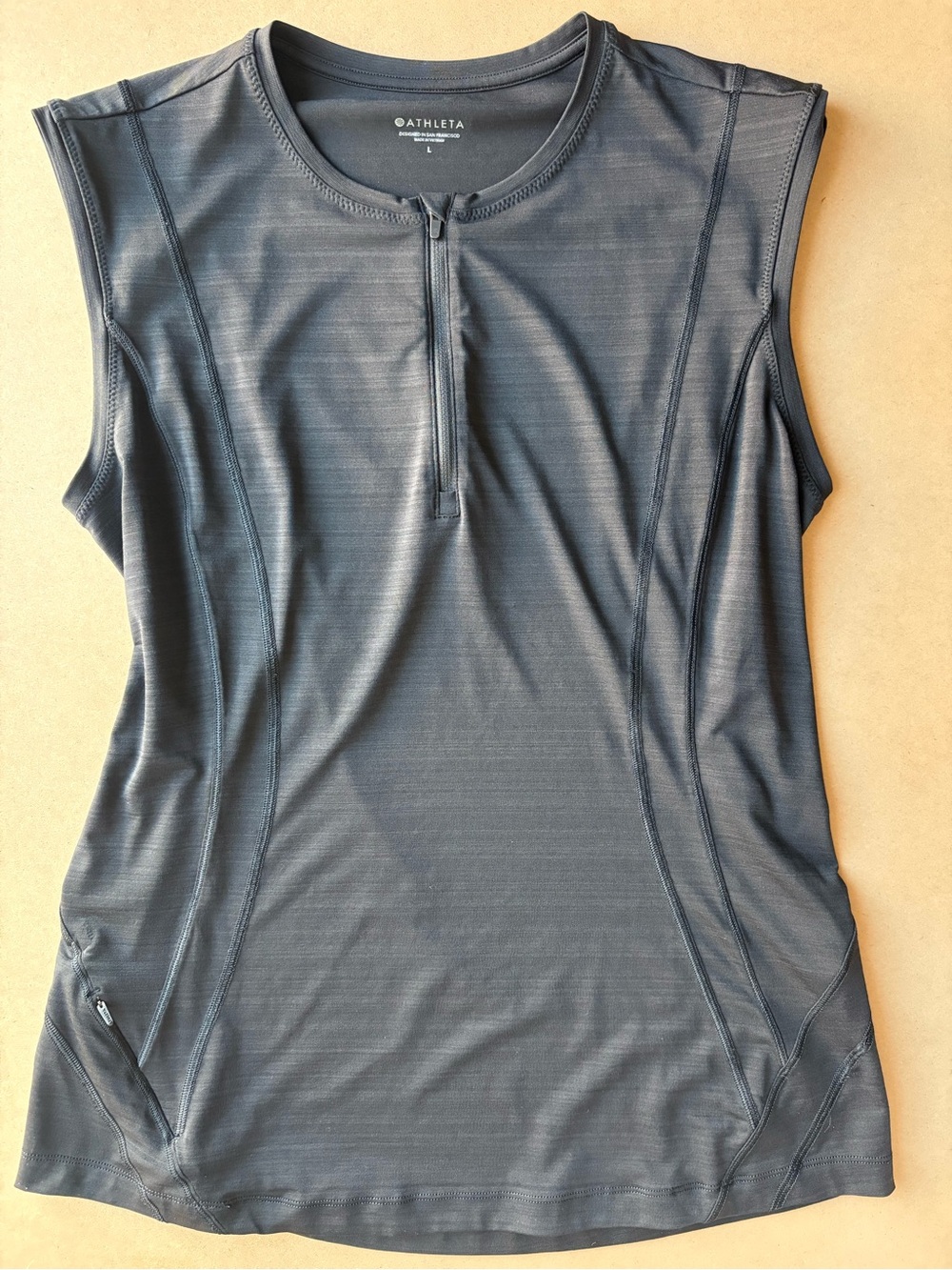 Athleta Zip-Up Performance Top — Size L